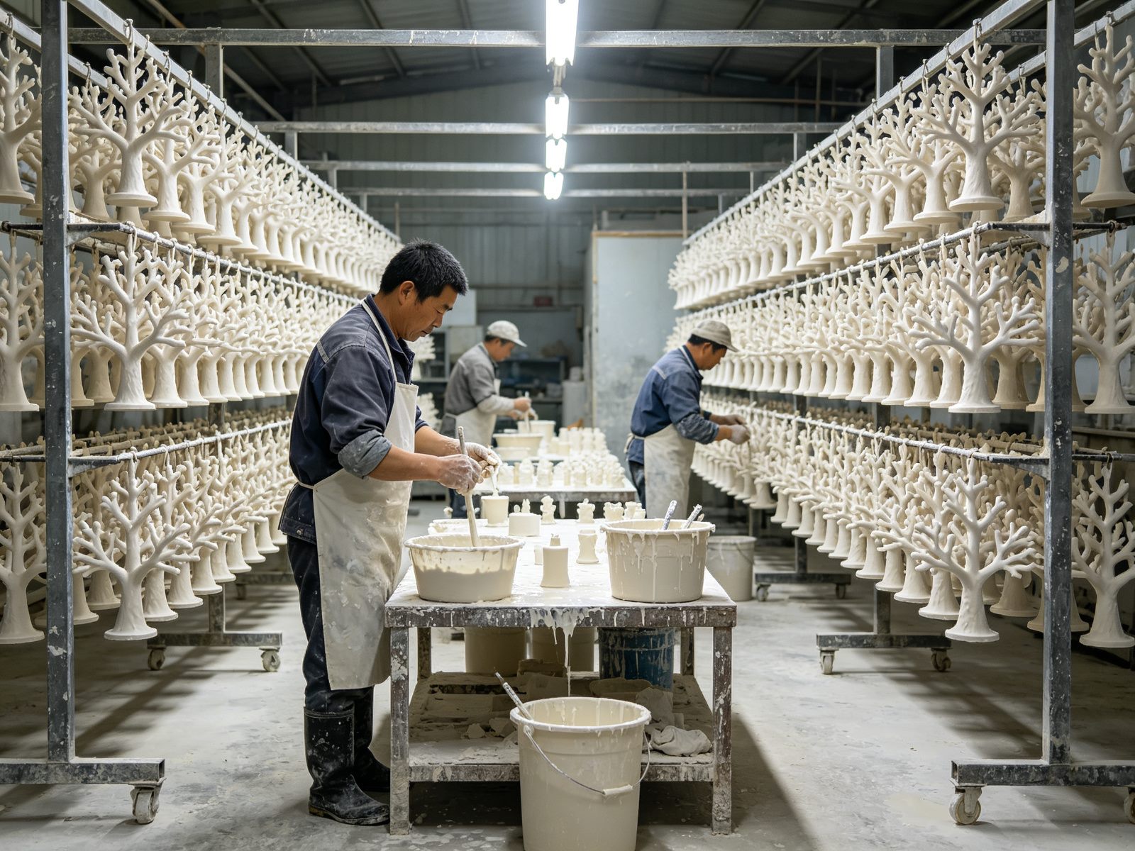Ceramic shell making workshop